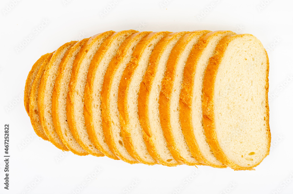 Slices of wheat bread isolated on white background. Studio Photo. Slices of wheat bread isolated on white background. Studio Photo.