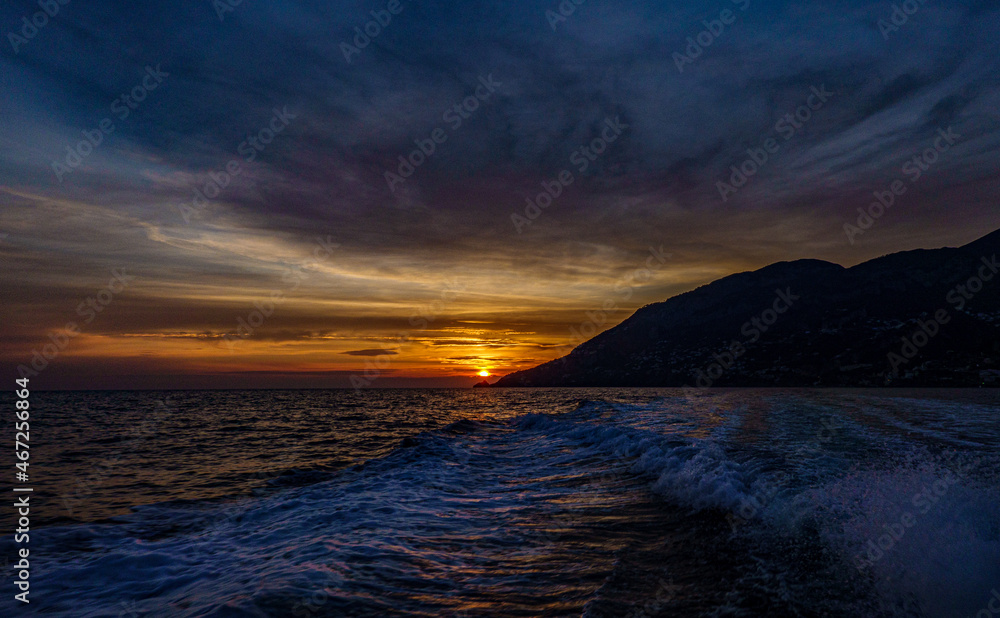 Sunset in Amalfi