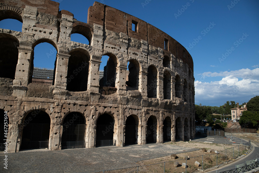 Beautiful shot of the Colosseum in Rome