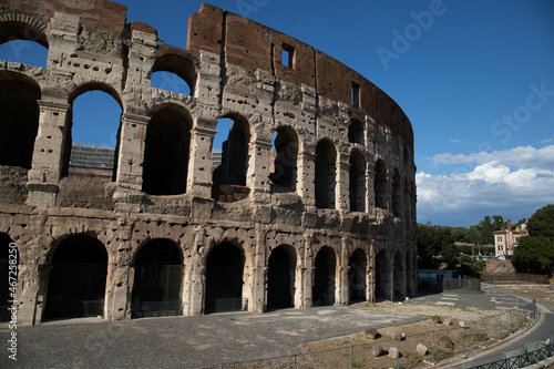 Beautiful shot of the Colosseum in Rome