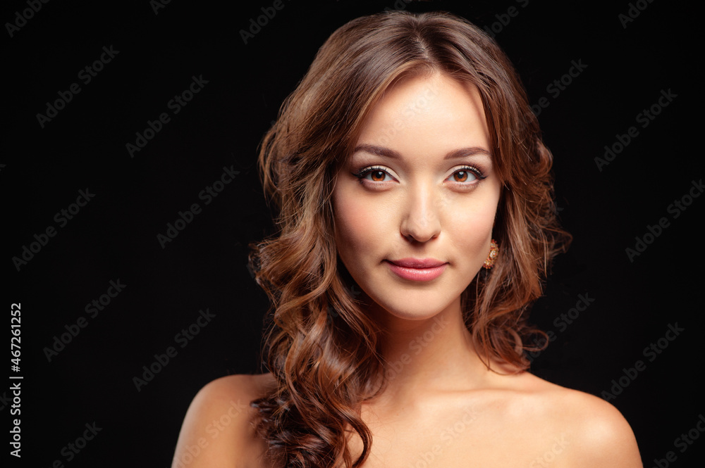 Portrait of beautiful young shirtless woman Portrait of beautiful young shirtless woman