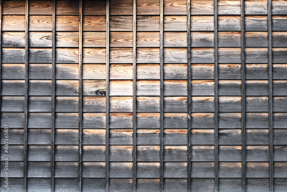 Obraz premium 古民家の塀