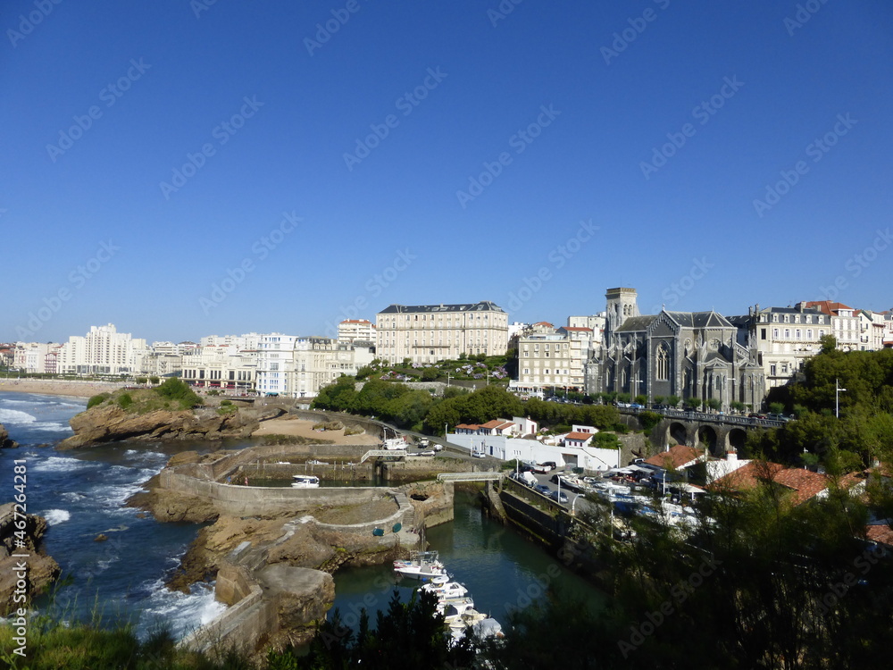 Biarritz, Francia. Bonita ciudad de la costa vasco francesa.