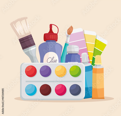pallette and artist tools