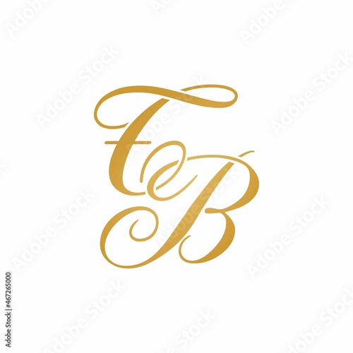 majestic gold TB initials logo