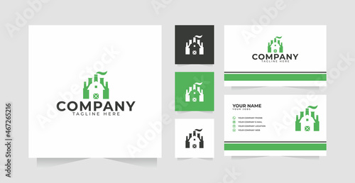 Farm industry logo design inspiration and business card