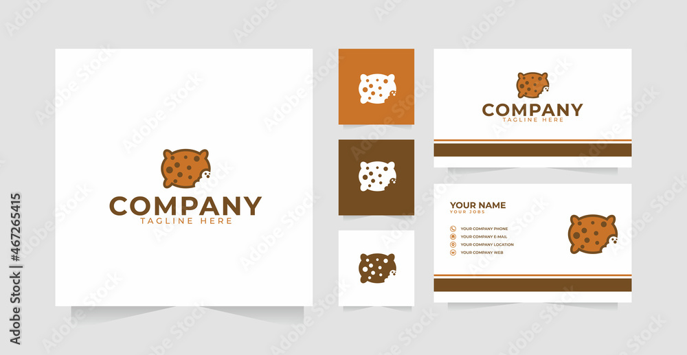 Cookies pillow logo design inspiration and business card Cookies pillow logo design inspiration and business card