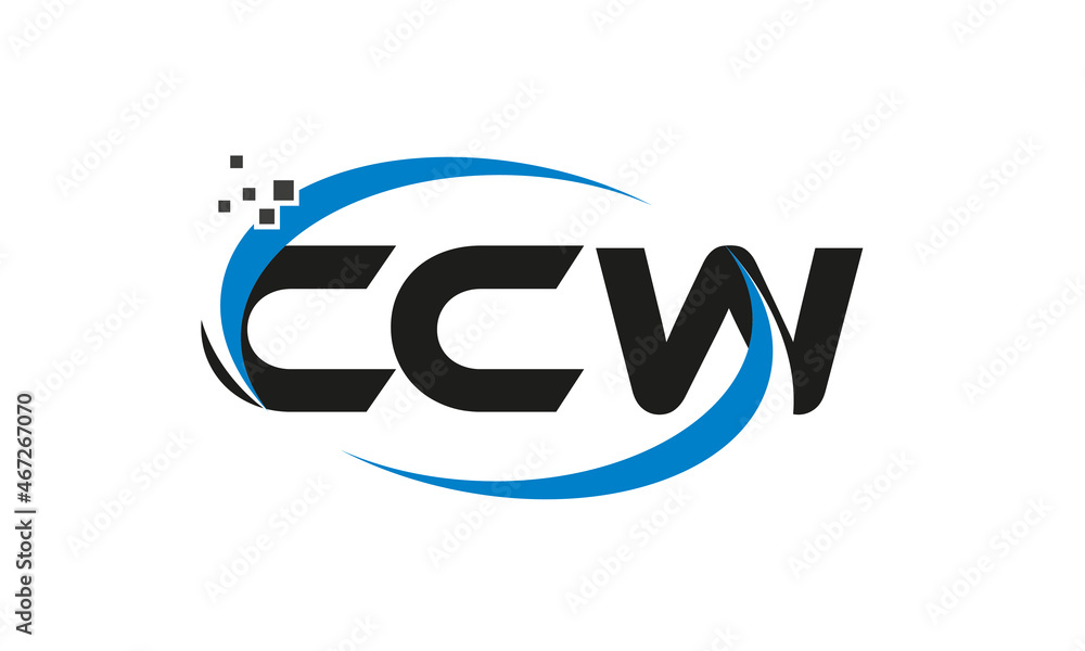 dots or points letter CCW technology logo designs concept vector Template Element dots or points letter CCW technology logo designs concept vector Template Element
