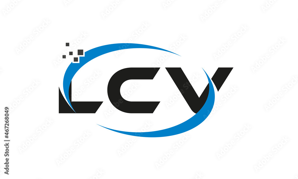 dots or points letter LCV technology logo designs concept vector Template Element dots or points letter LCV technology logo designs concept vector Template Element