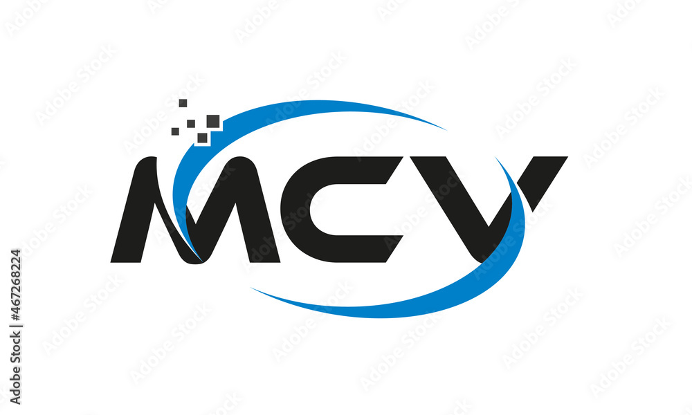 dots or points letter MCV technology logo designs concept vector Template Element dots or points letter MCV technology logo designs concept vector Template Element