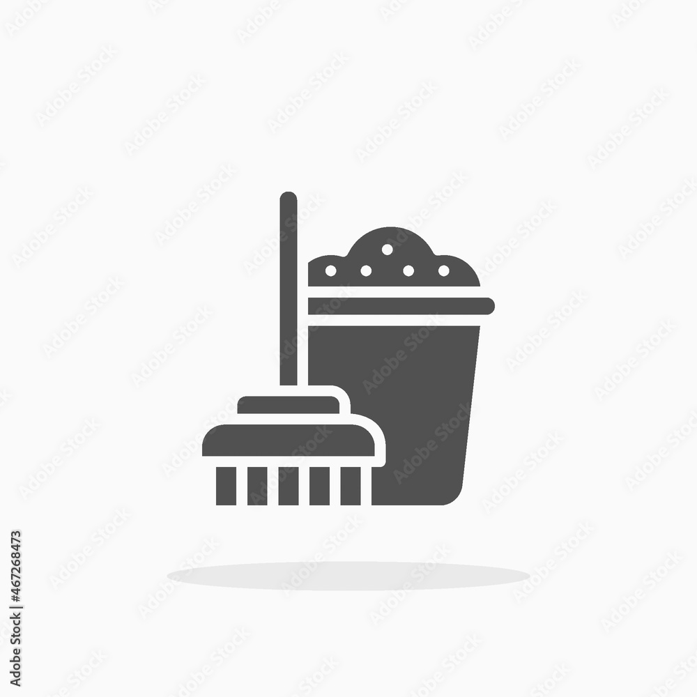 Cleaning Tool icon. Solid Glyph black style. Vector illustration. Enjoy this icon for your project. Cleaning Tool icon. Solid Glyph black style. Vector illustration. Enjoy this icon for your project.