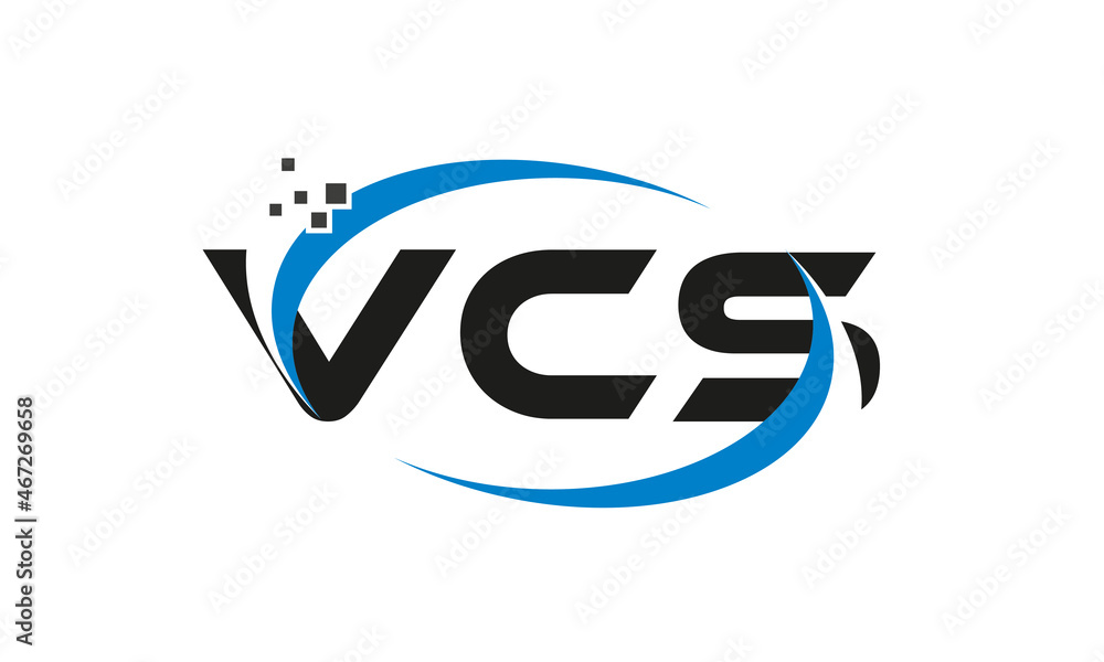dots or points letter VCS technology logo designs concept vector Template Element dots or points letter VCS technology logo designs concept vector Template Element