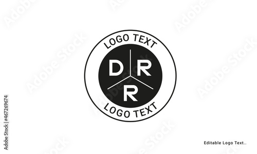 Vintage Retro DRR Letters Logo Vector Stamp 