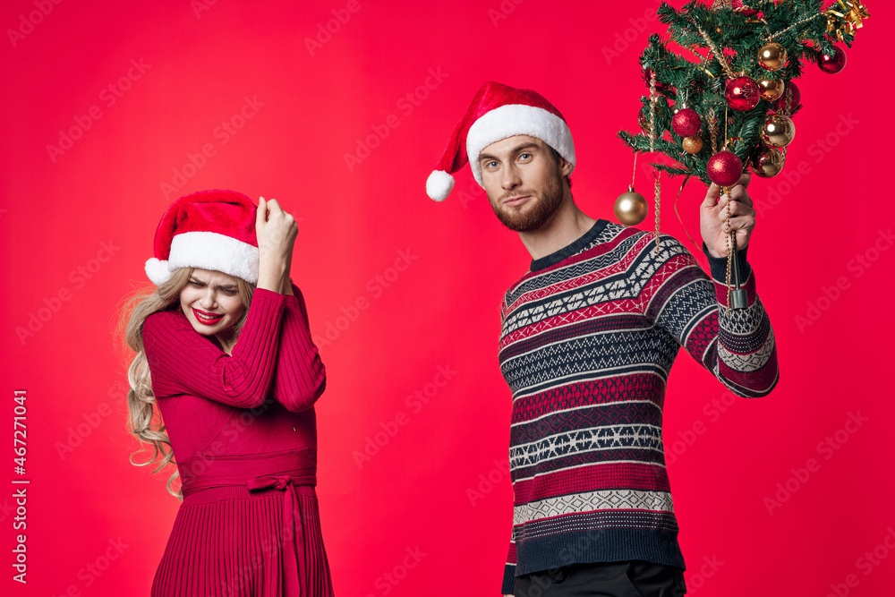man and woman holiday christmas emotions romance man and woman holiday christmas emotions romance