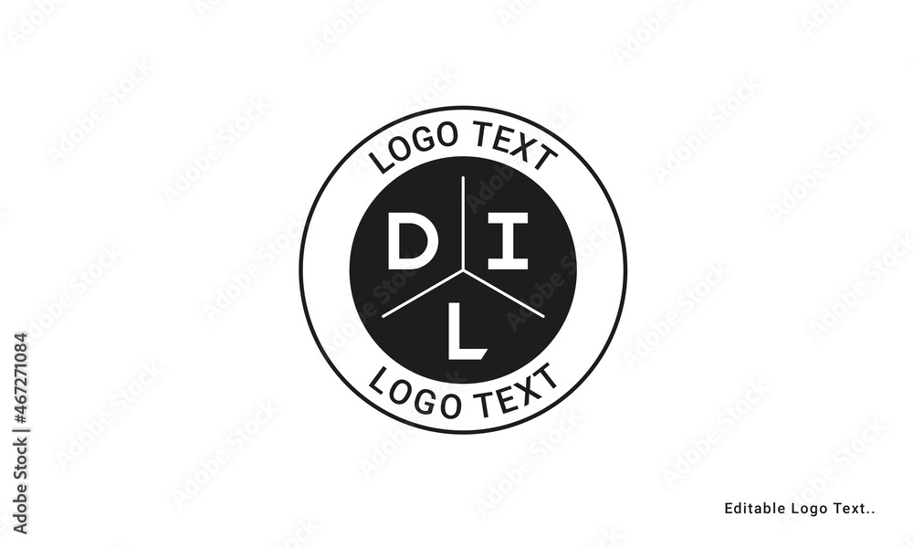 Vintage Retro DIL Letters Logo Vector Stamp Stock Vector Adobe Stock