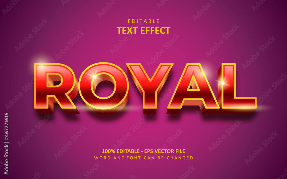 Creative royal text effect
