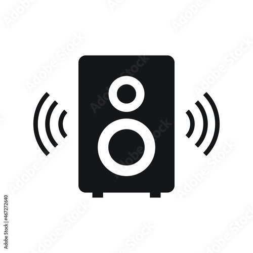 Sound speaker Icon design isolated on white background