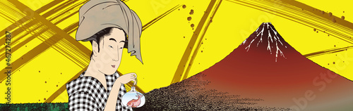 凱風快晴＆女性　ワイドバージョン	
