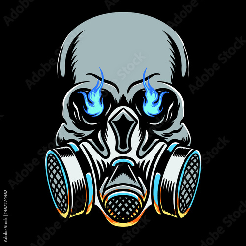 gas mask isolated on white background