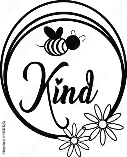 Принти на полотні bee kind