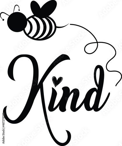 Принти на полотні bee kind