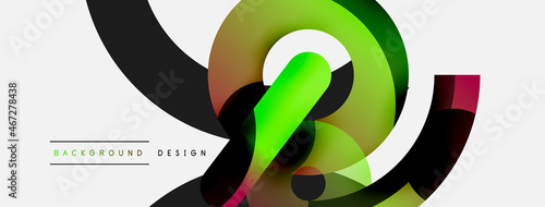 Circle abstract background. Vector illustration for wallpaper banner background card or landing page