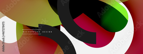 Circle abstract background. Vector illustration for wallpaper banner background card or landing page