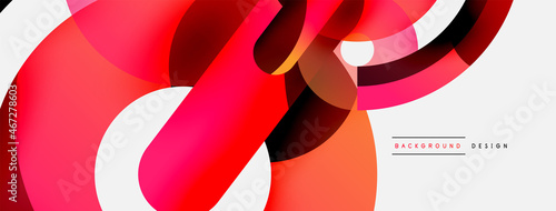 Circle abstract background. Vector illustration for wallpaper banner background card or landing page