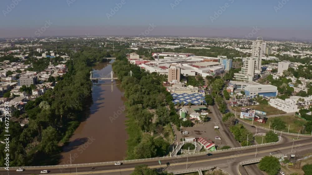 drone shot of the city of Culiacán, Sinaloa, Mexico drone shot of the city of Culiacán, Sinaloa, Mexico