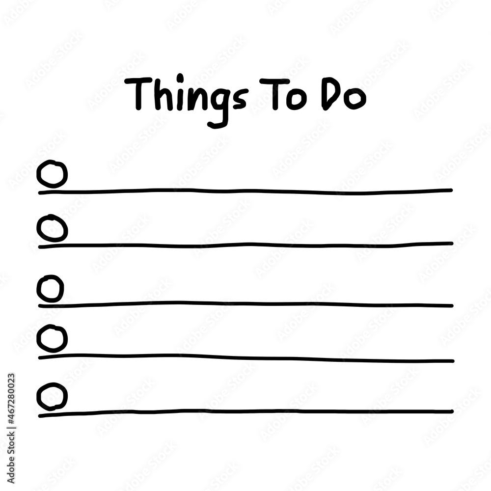 Hand drawing things to do. Its to do list template planner. printable, editable and useful for planning and organization Hand drawing things to do. Its to do list template planner. printable, editable and useful for planning and organization