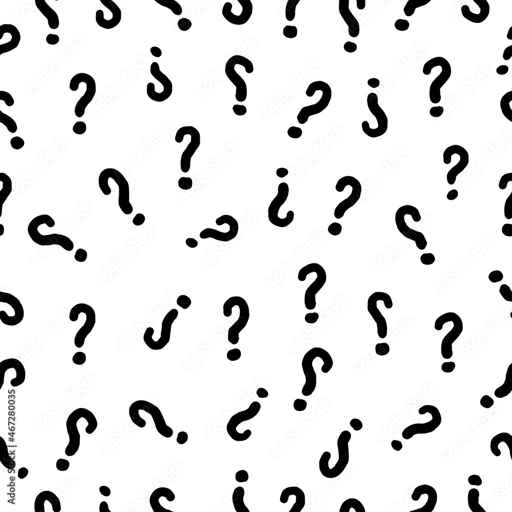 Seamless Question Mark Pattern Clip. Perfect for textile and fabric print, wallpaper, greeting card, branding packaging, poster. Its vector illustration Seamless Question Mark Pattern Clip. Perfect for textile and fabric print, wallpaper, greeting card, branding packaging, poster. Its vector illustration