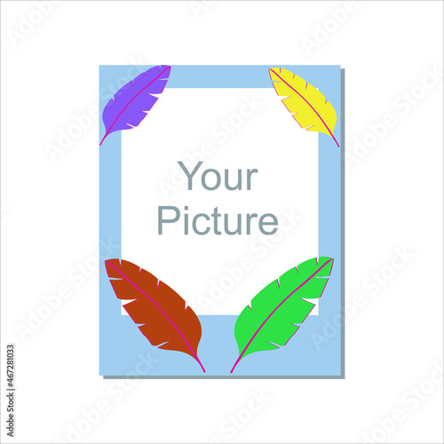 Photo Frame Design Template Vector