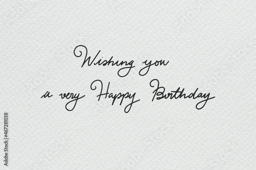 Fancy birthday wish script font vector