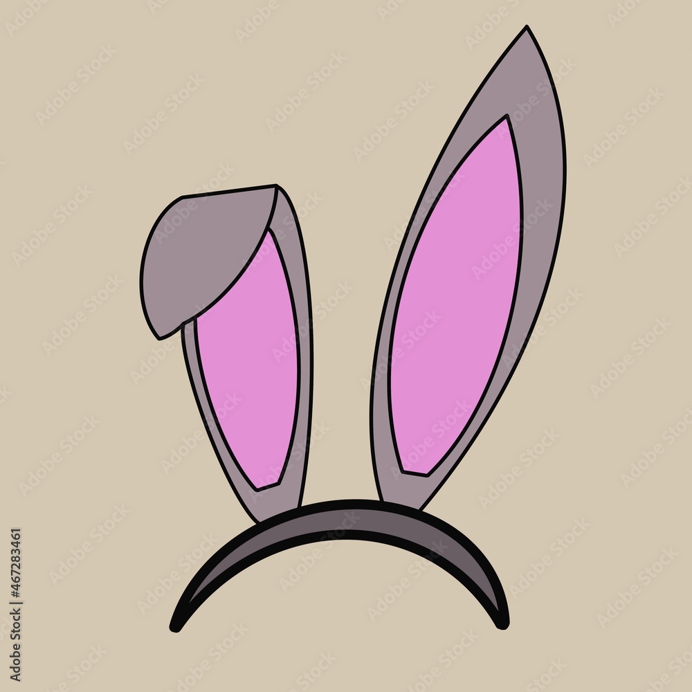 rabbit ears decoration headband diadem