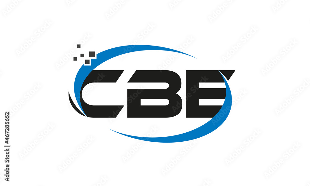 dots or points letter CBE technology logo designs concept vector ...