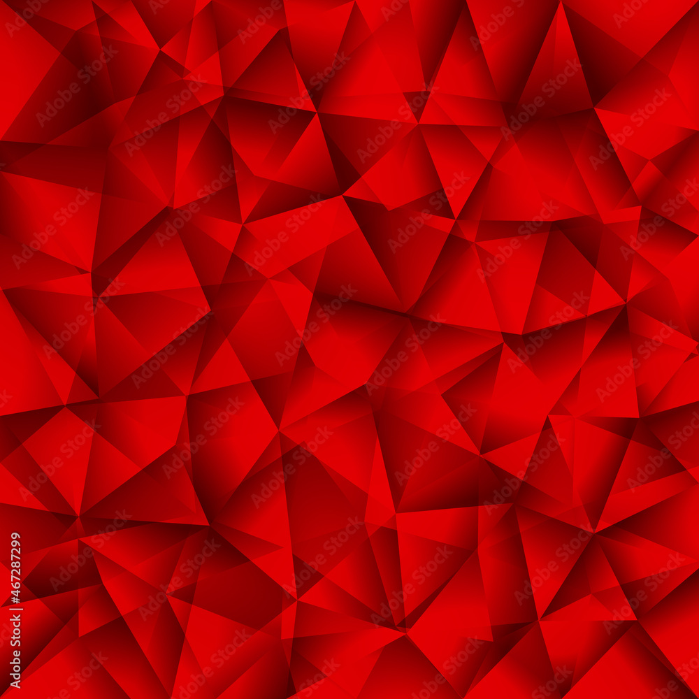 Obraz premium Abstract geometric pattern. Red triangles background