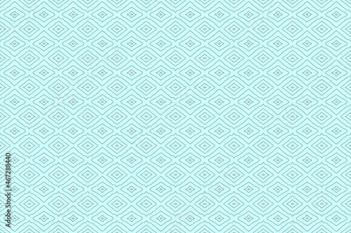 Seamless pattern abstract wallpaper with overlapping black lines consisting of polygons, beautiful drapery patterns, geometric stripes textures, light blue cream background.
