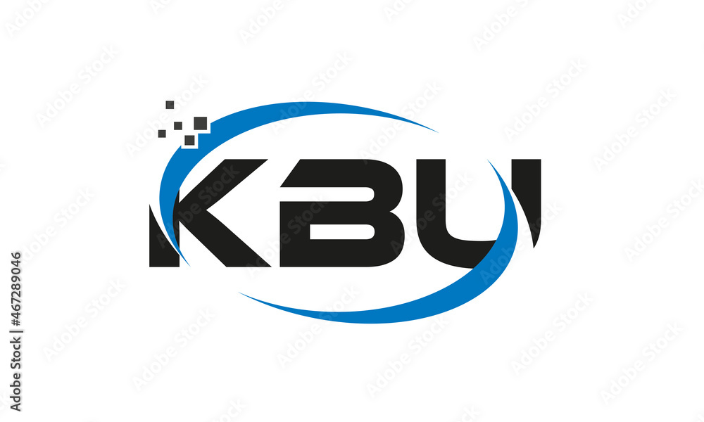 dots or points letter KBU technology logo designs concept vector Template Element dots or points letter KBU technology logo designs concept vector Template Element