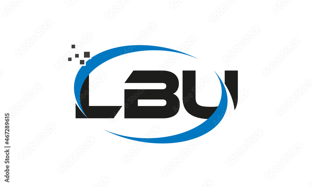 dots or points letter LBU technology logo designs concept vector Template Element dots or points letter LBU technology logo designs concept vector Template Element