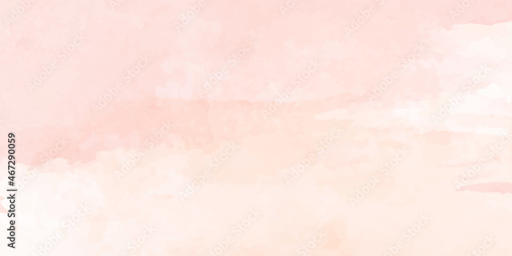 Soft Pink watercolor background for your design, watercolor background concept for banner, poster, vCard, invitation letter vector.