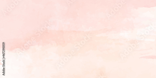 Soft Pink watercolor background for your design, watercolor background concept for banner, poster, vCard, invitation letter vector.