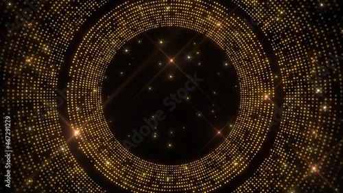 golden awards ceremony background loop