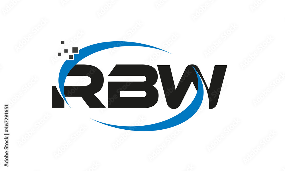 dots or points letter RBW technology logo designs concept vector Template Element dots or points letter RBW technology logo designs concept vector Template Element