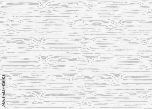 Seamless wooden pattern. Wood grain texture. Dense lines. Light grey background. Vector illustration
