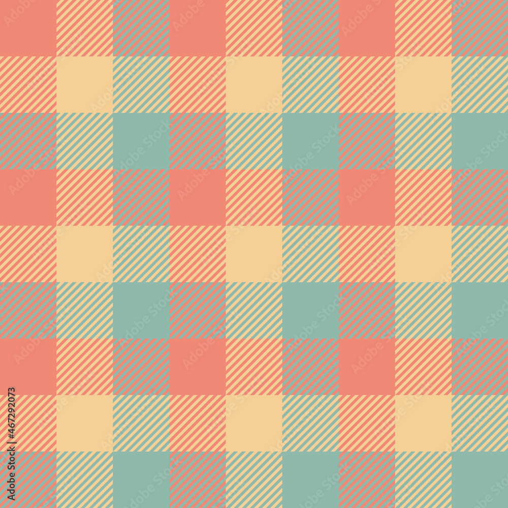 Tartan fall seamless pattern. Autumn light color palette of red, yellow and light green. Tartan Flannel shirt pattern. Trendy tiles of different color. Vector illustration Tartan fall seamless pattern. Autumn light color palette of red, yellow and light green. Tartan Flannel shirt pattern. Trendy tiles of different color. Vector illustration