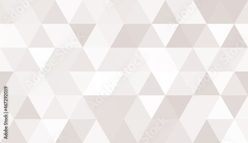 Abstract seamless pattern of geometric shapes. Mosaic background of big triangles. Evenly spaced triangles in different shades of brown. Vector illustration