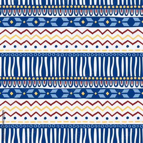 Vector seamless pattern with scandinavian folk ornaments. Good for textile interior and fashion  prints, christmass wrapping, nothern europe souvenir products.