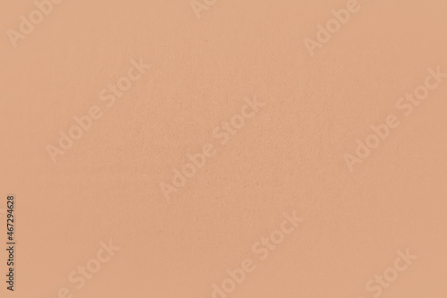 Blank light soft pale orange color or nude tone on recyclable paper texture minimalistic background