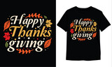 happy thanksgiving t-shirt design, thanksgiving