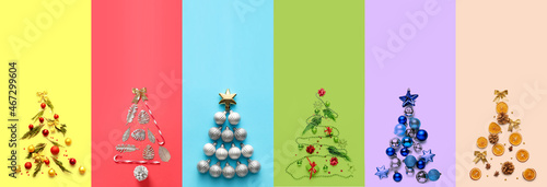 Christmas tree made of coni...